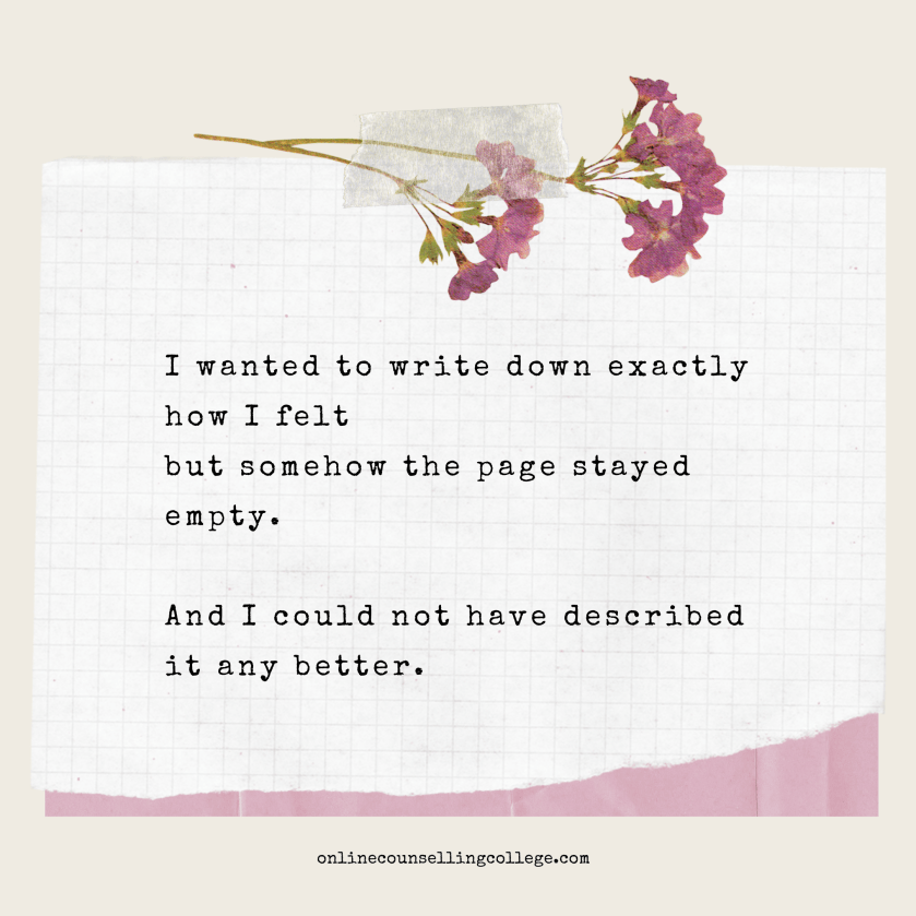 but somehow the page stayed empty